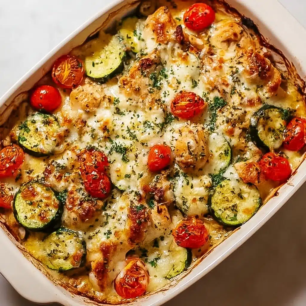 Mediterranean Chicken Zucchini Bake Recipe