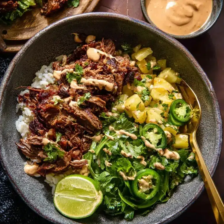 Crockpot Chipotle Pineapple Pot Roast Bowls Recipe