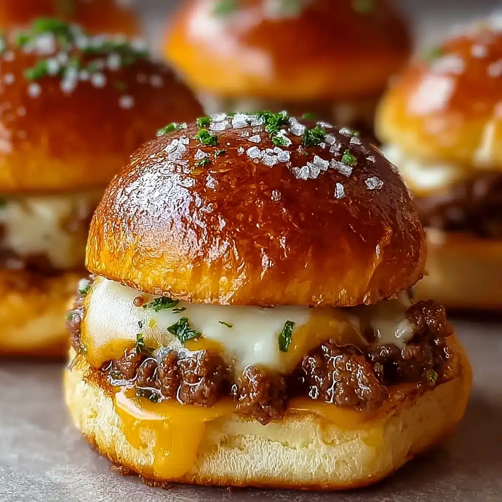 Garlic Parmesan Cheeseburger Bombs Recipe