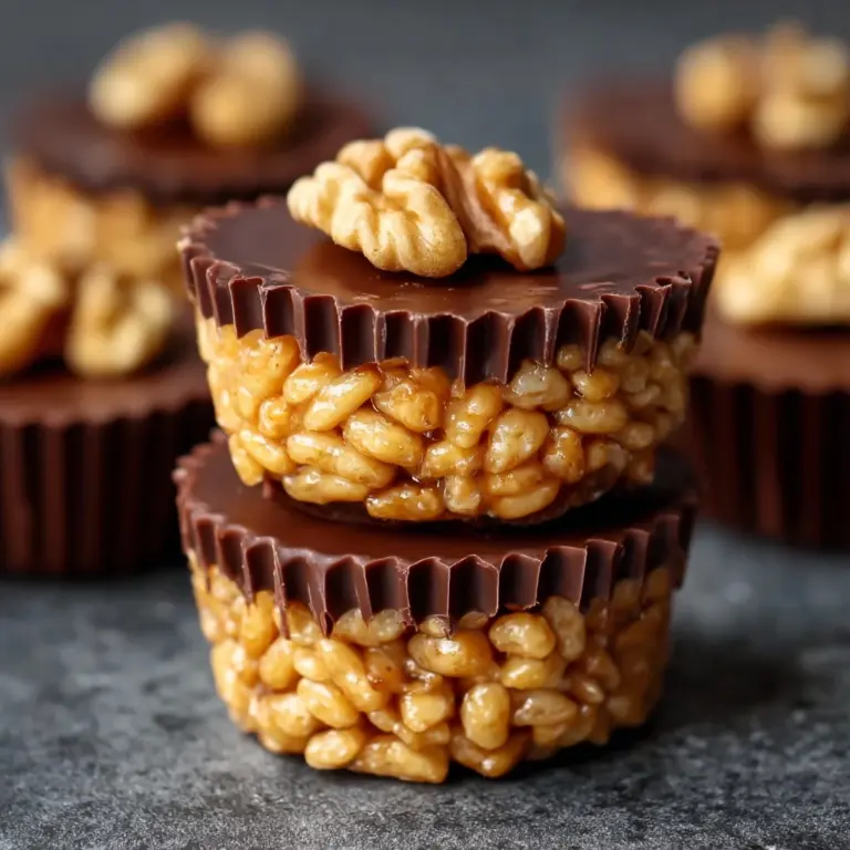 Chocolate Peanut Butter Rice Krispie Cups Recipe