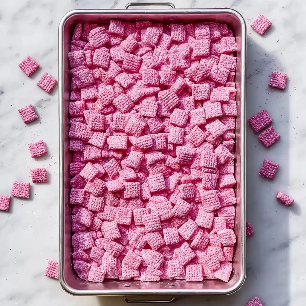 Easy Strawberry Shortcake Puppy Chow Recipe - Recipe Image