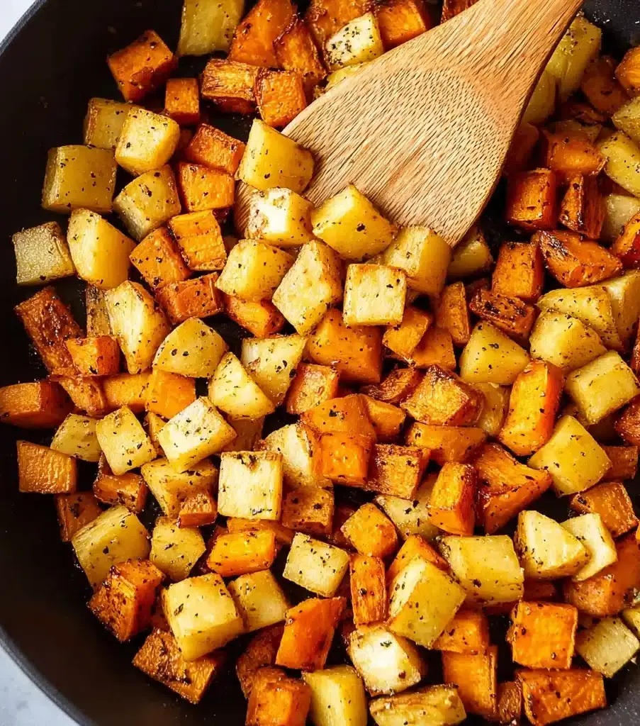 Sweet Potatoes and Apples with Cinnamon and Maple Recipe