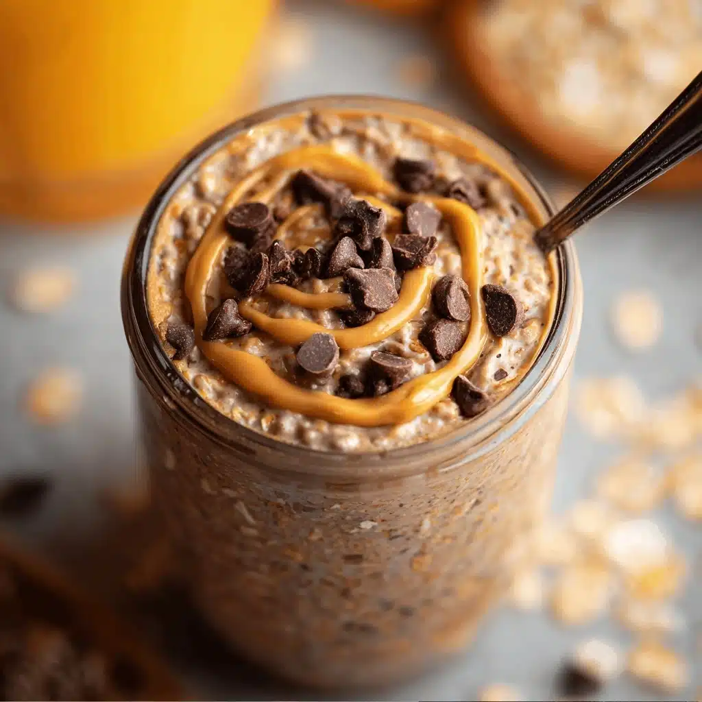 Chocolate Peanut Butter Overnight Oats Recipe