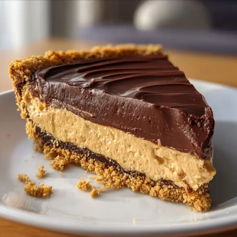 No-Bake Chocolate Peanut Butter Pie Recipe
