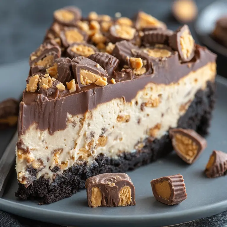 Giant Reese’s Peanut Butter Cup Pie