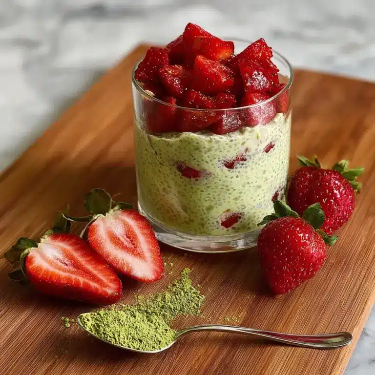 Strawberry Matcha Overnight