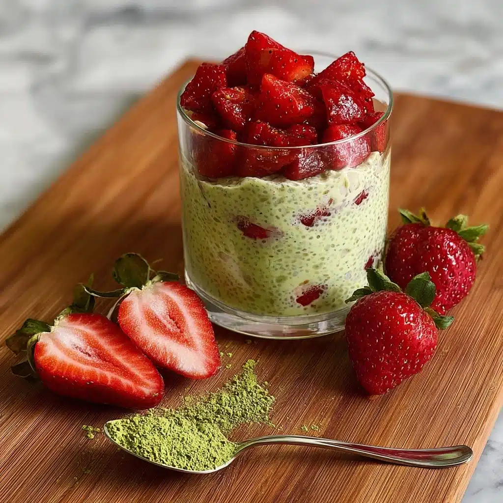 Strawberry Matcha Overnight