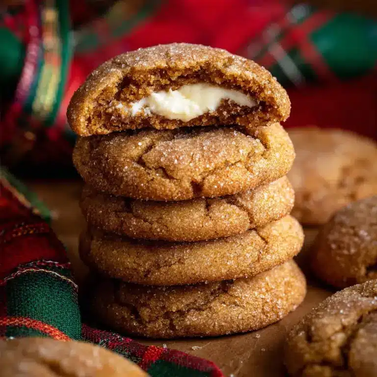 Gingerbread Cheesecake Cookies