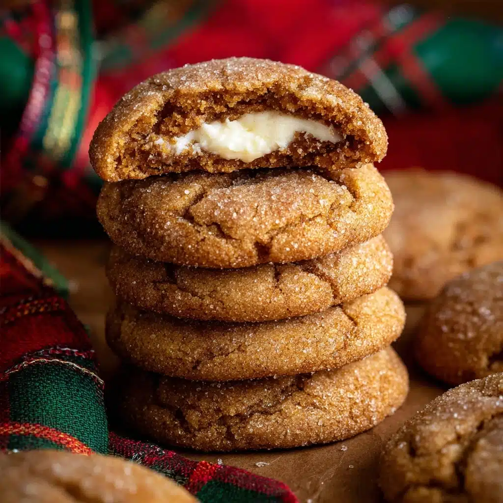 Gingerbread Cheesecake Cookies
