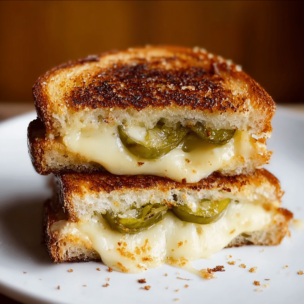 Crispy Dill Pickle Grilled Cheese Sandwich Recipe