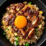 Easy Japanese BBQ Chicken Fried Rice Recipe