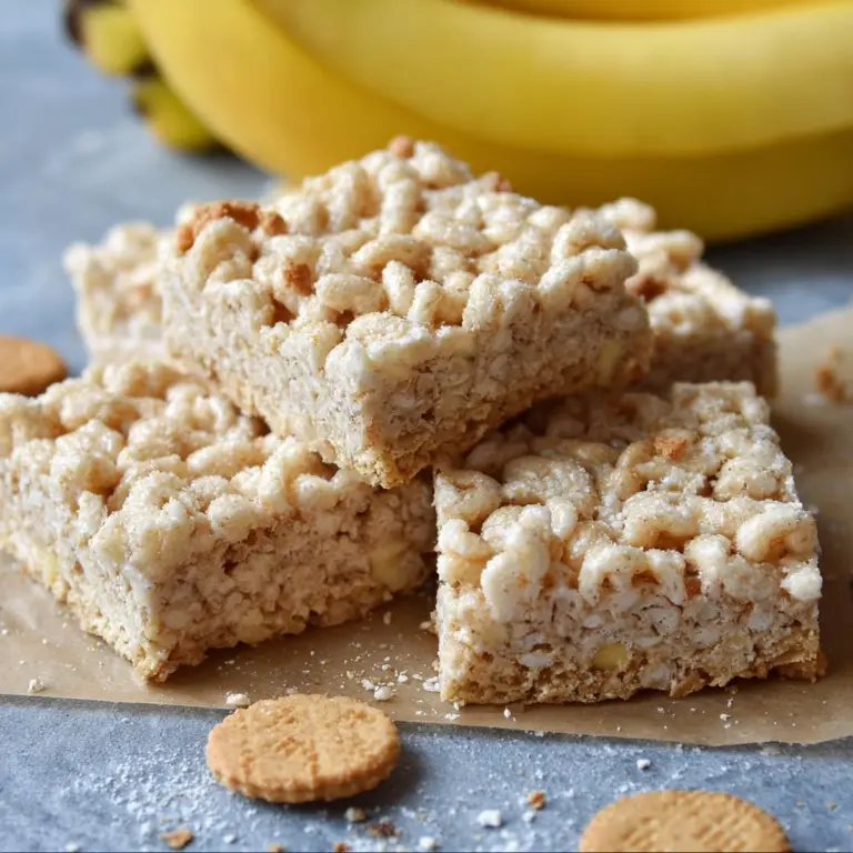 Banana Pudding Rice Krispie Treats Recipe