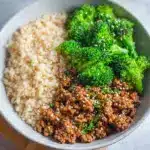 Sweet and Spicy Ground Turkey & Broccoli Bowls Recipe