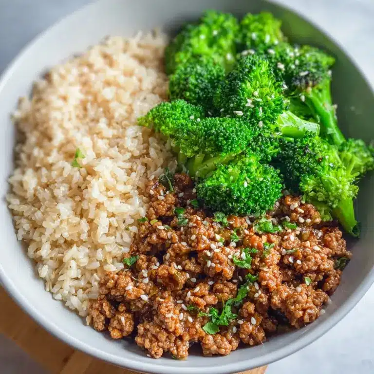 Sweet and Spicy Ground Turkey & Broccoli Bowls Recipe