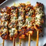 Garlic Parmesan Chicken Skewers Recipe