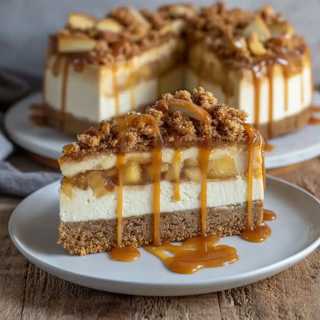 Salted Caramel Apple Pie Cheesecake Recipe