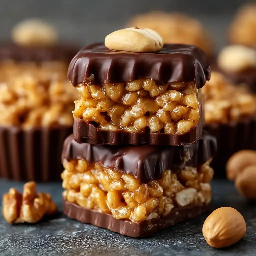 Chocolate Peanut Butter Rice Krispie Cups Recipe - Recipe Image