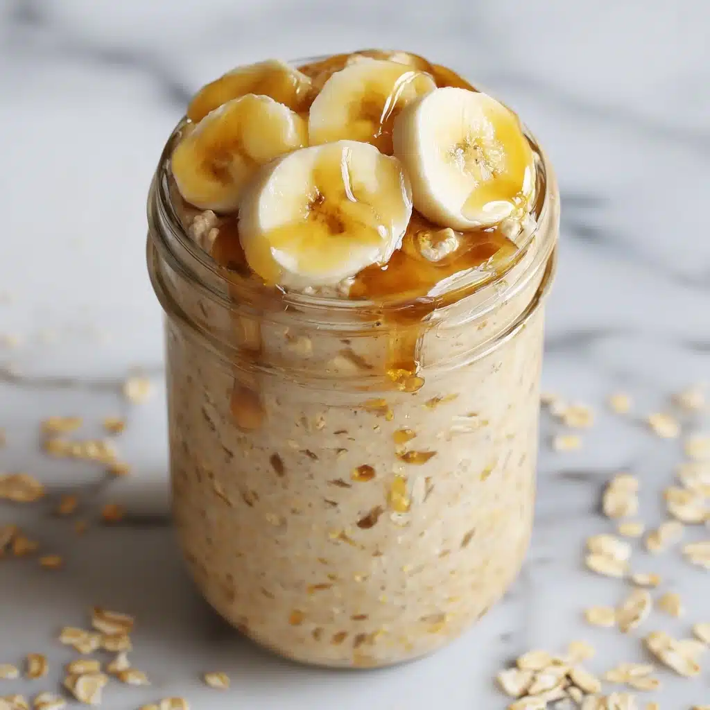Peanut Butter Banana Overnight Oats Recipe - Recipe Image