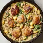 Garlic Chicken Gnocchi Skillet Recipe
