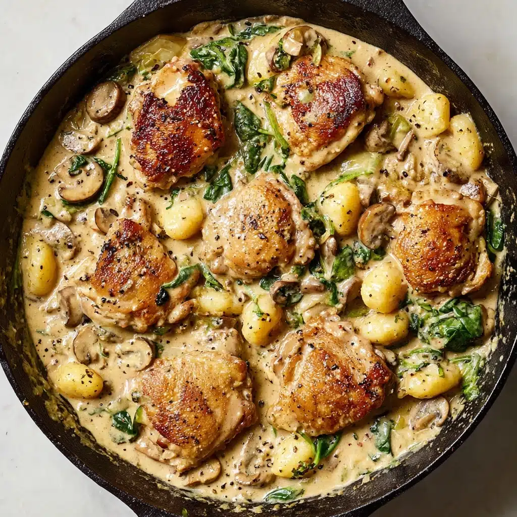 Garlic Chicken Gnocchi Skillet Recipe