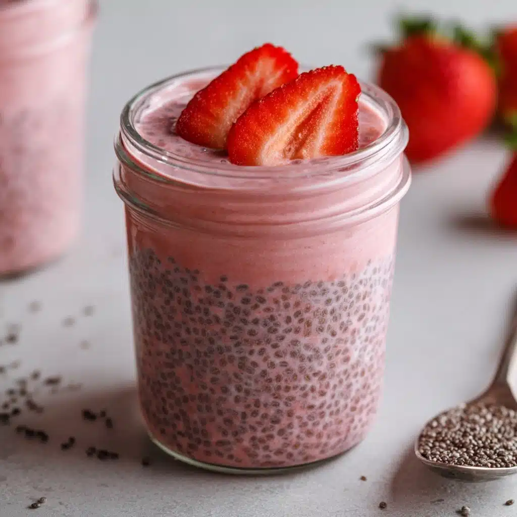 Strawberry Chia Seed Pudding with Coconut Milk Recipe - Recipe Image