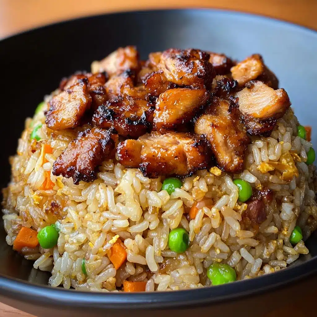 Easy Japanese BBQ Chicken Fried Rice Recipe - Recipe Image