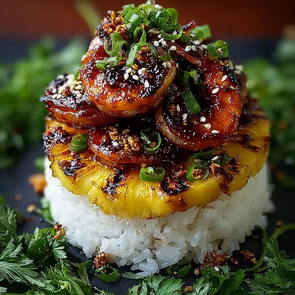 Hawaiian Huli Huli Chicken Stack Recipe - Recipe Image