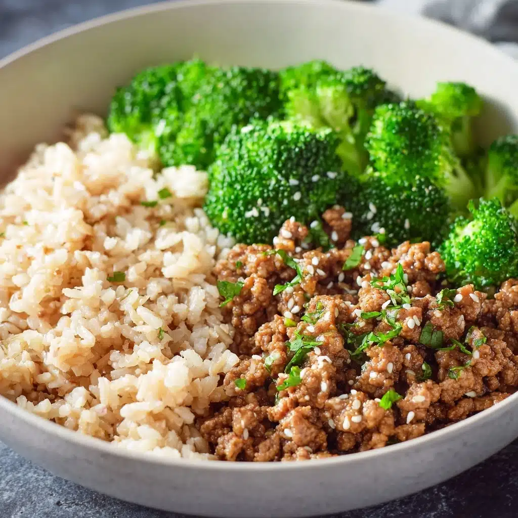 Sweet and Spicy Ground Turkey & Broccoli Bowls Recipe - Recipe Image