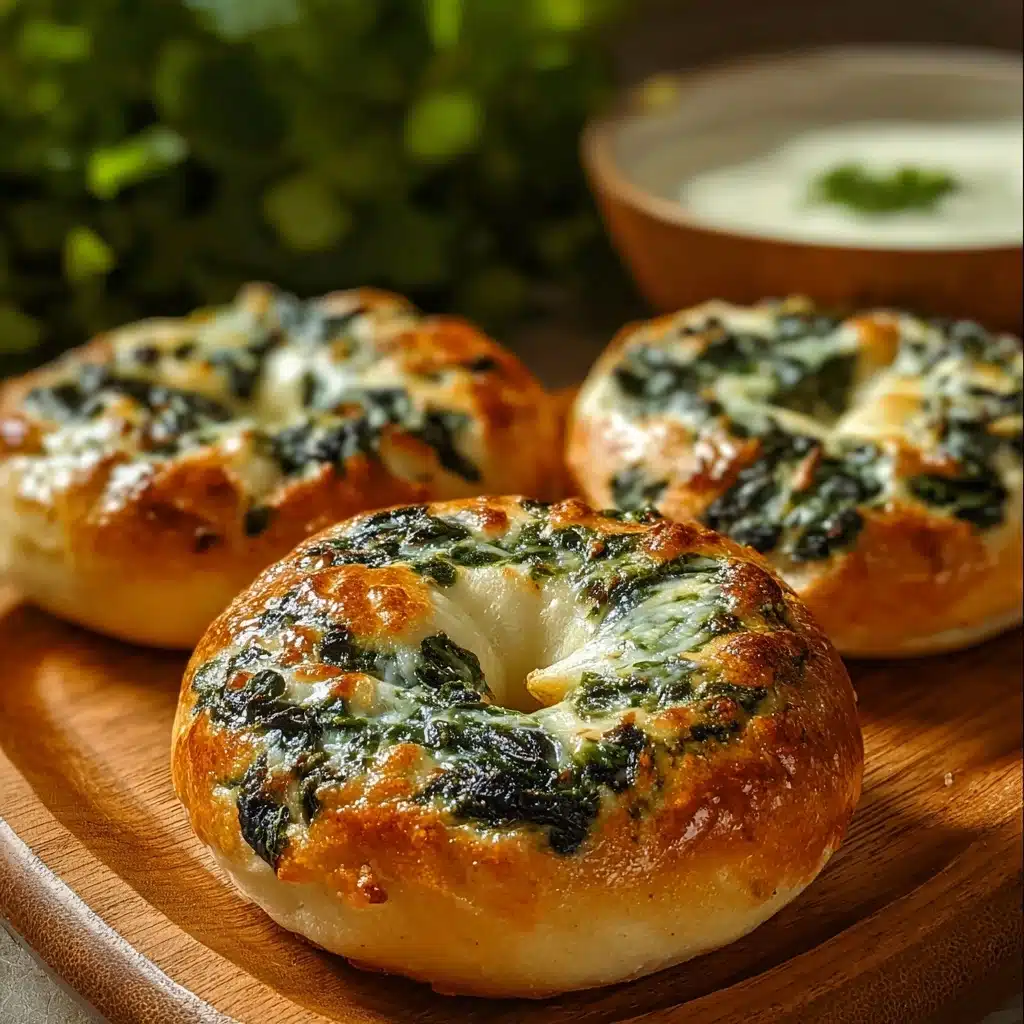Easy Spinach Cottage Cheese Flagels Recipe - Recipe Image
