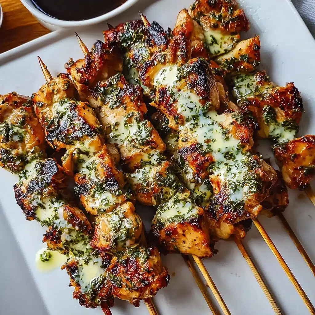 Garlic Parmesan Chicken Skewers Recipe - Recipe Image
