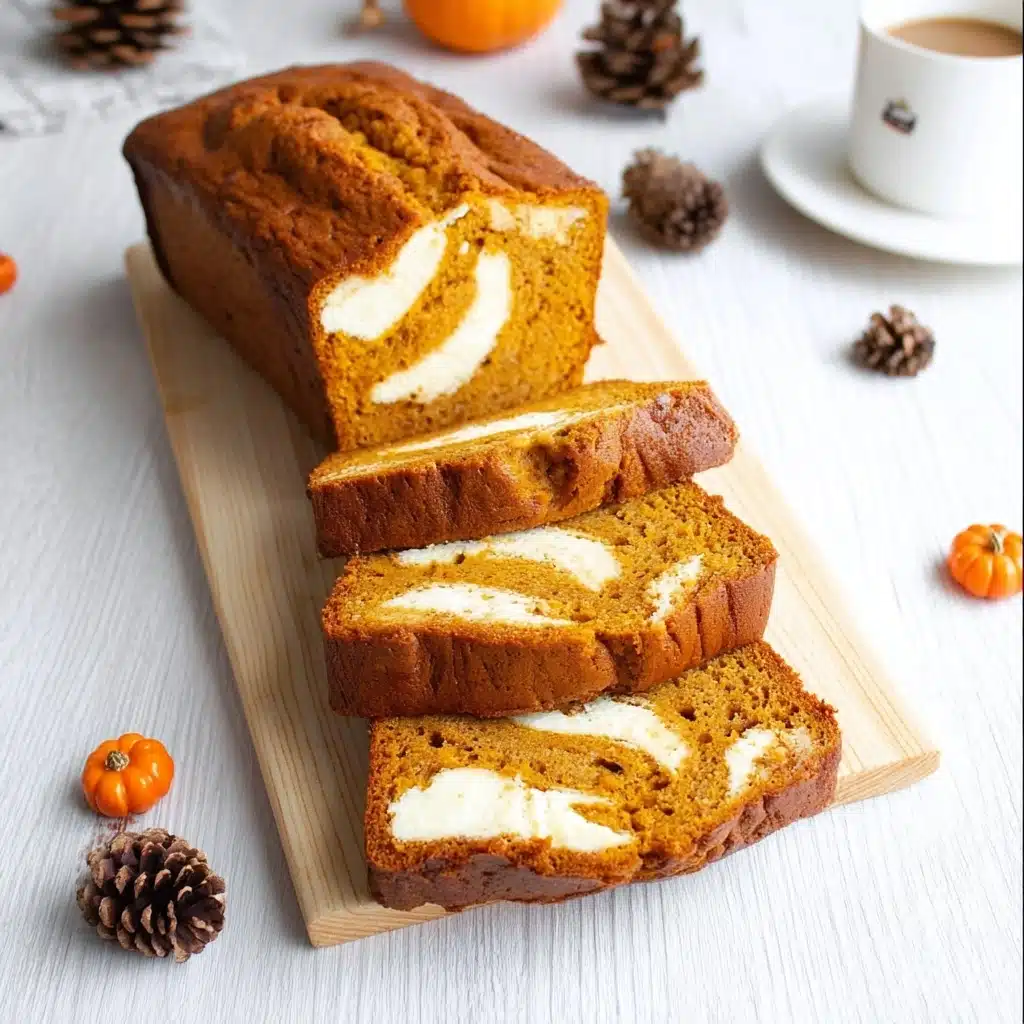 Pumpkin Bread with Cream Cheese Swirl Recipe - Recipe Image