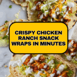 crispy chicken ranch snack wrap Recipe