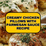 Chicken Pillows with Creamy Parmesan Sauce Recipe