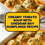 Best Tomato Soup with Cheddar Bay Dumplings Recipe