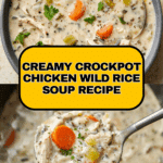 Creamy Crockpot Chicken Wild Rice Soup Recipe