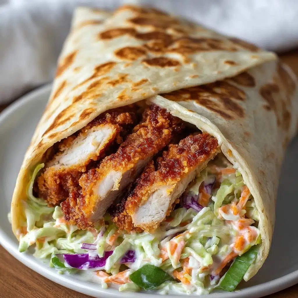 Crispy BBQ Chicken Wrap Recipe - Recipe Image