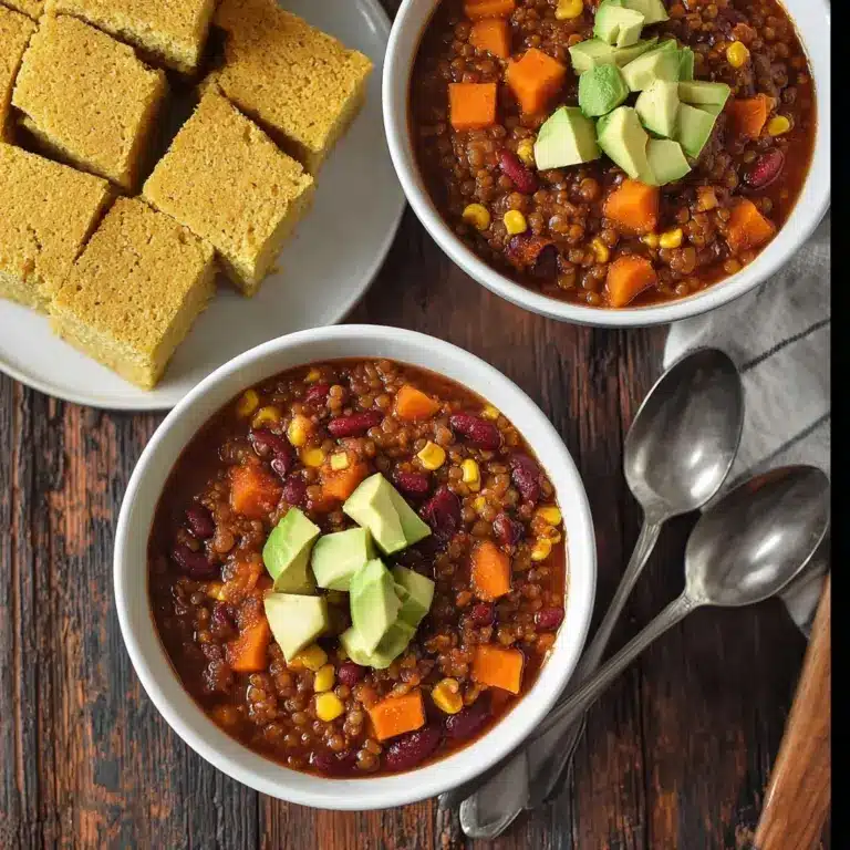 Lentil Sweet Potato Chili Recipe