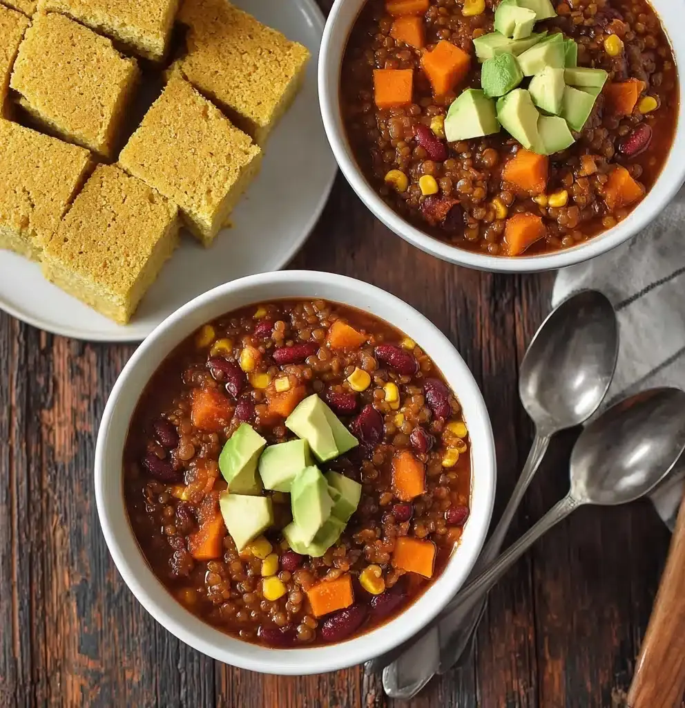 Lentil Sweet Potato Chili Recipe