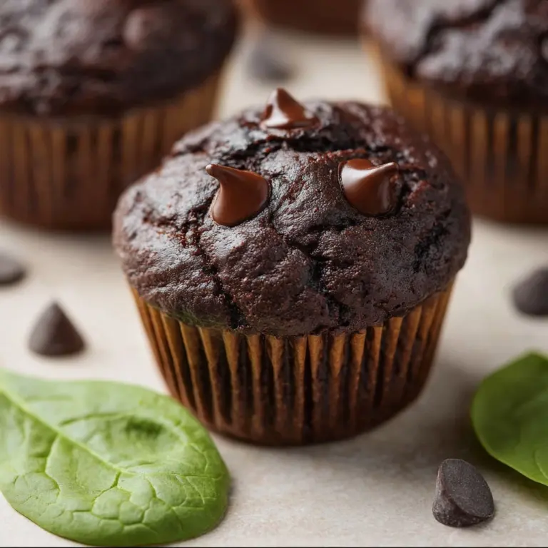 Chocolate Spinach Muffins Recipe