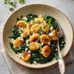 Crispy Gnocchi With Spinach And Feta Recipe