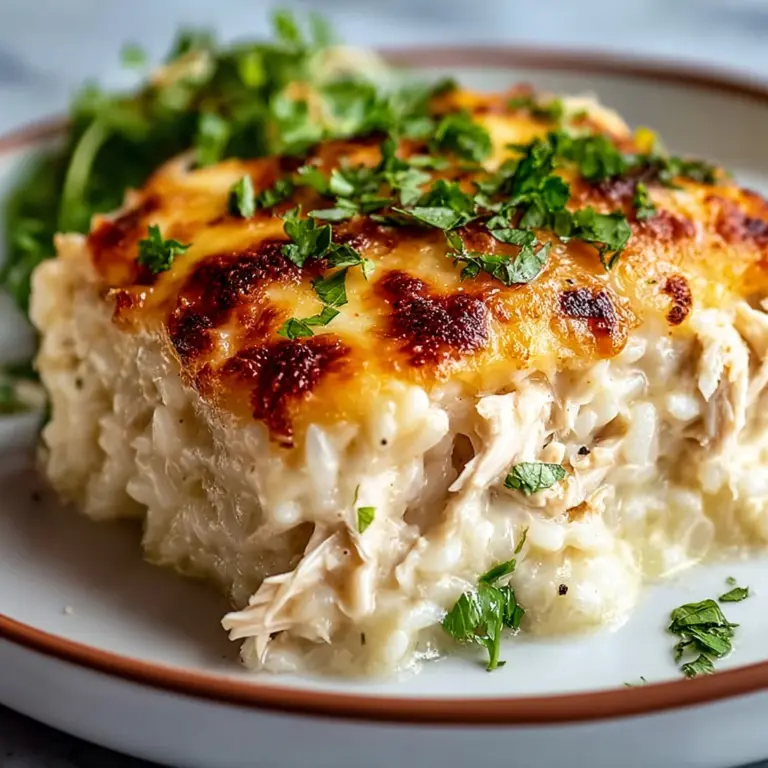Healthy Chicken Cauliflower Rice Casserole Recipe
