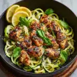 Lemon Garlic Chicken Zoodles Recipe