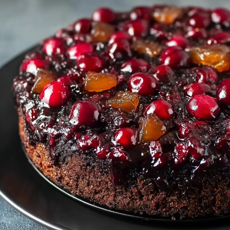 Chocolate Cherry Upside Down Cake Recipe