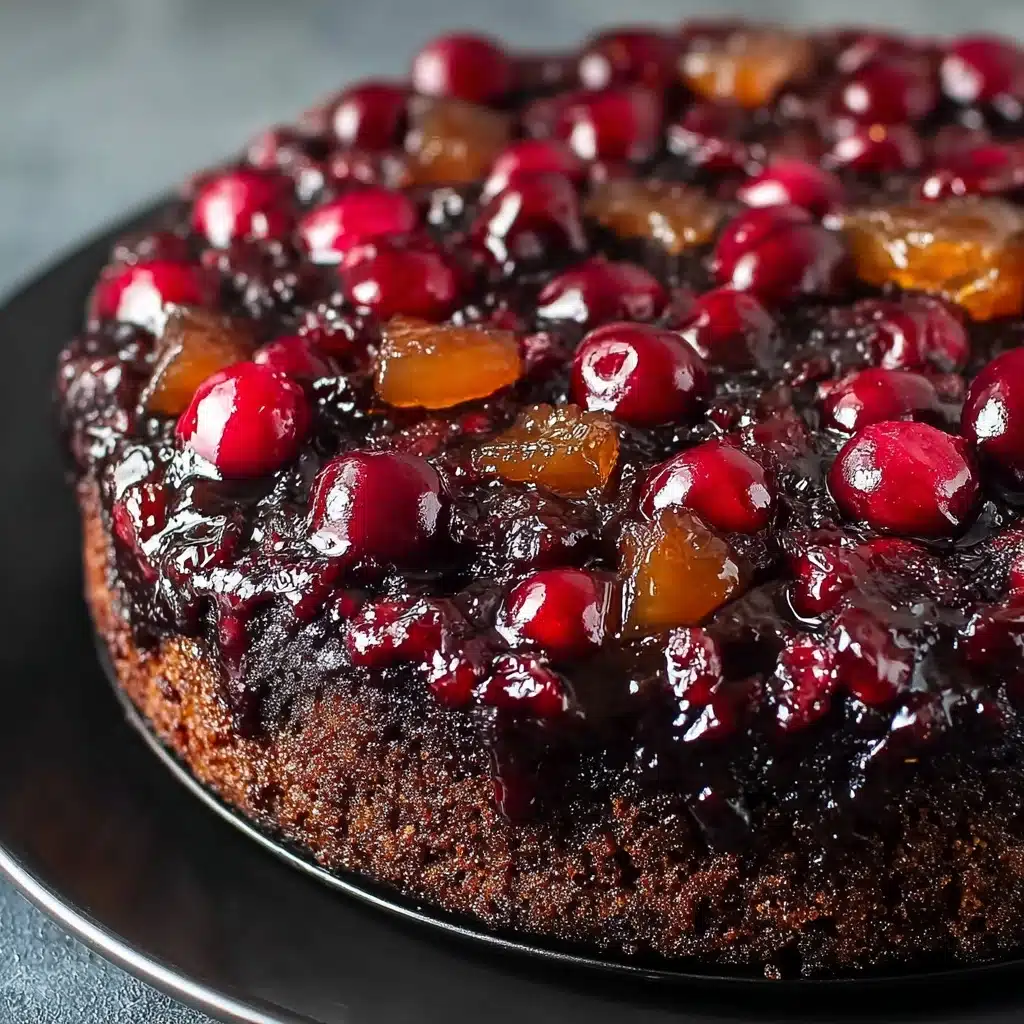 Chocolate Cherry Upside Down Cake Recipe