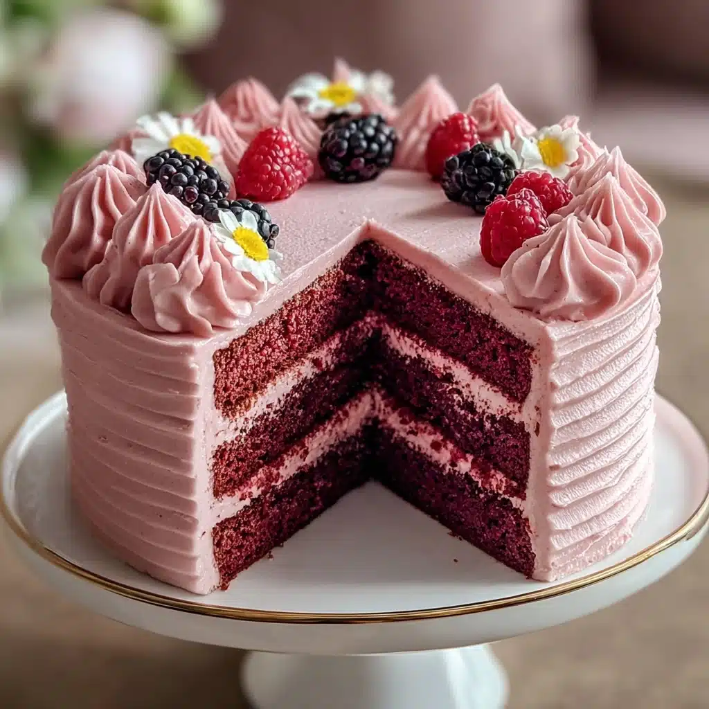 Mother's Day Pink Velvet Cake Recipe - Recipe Image