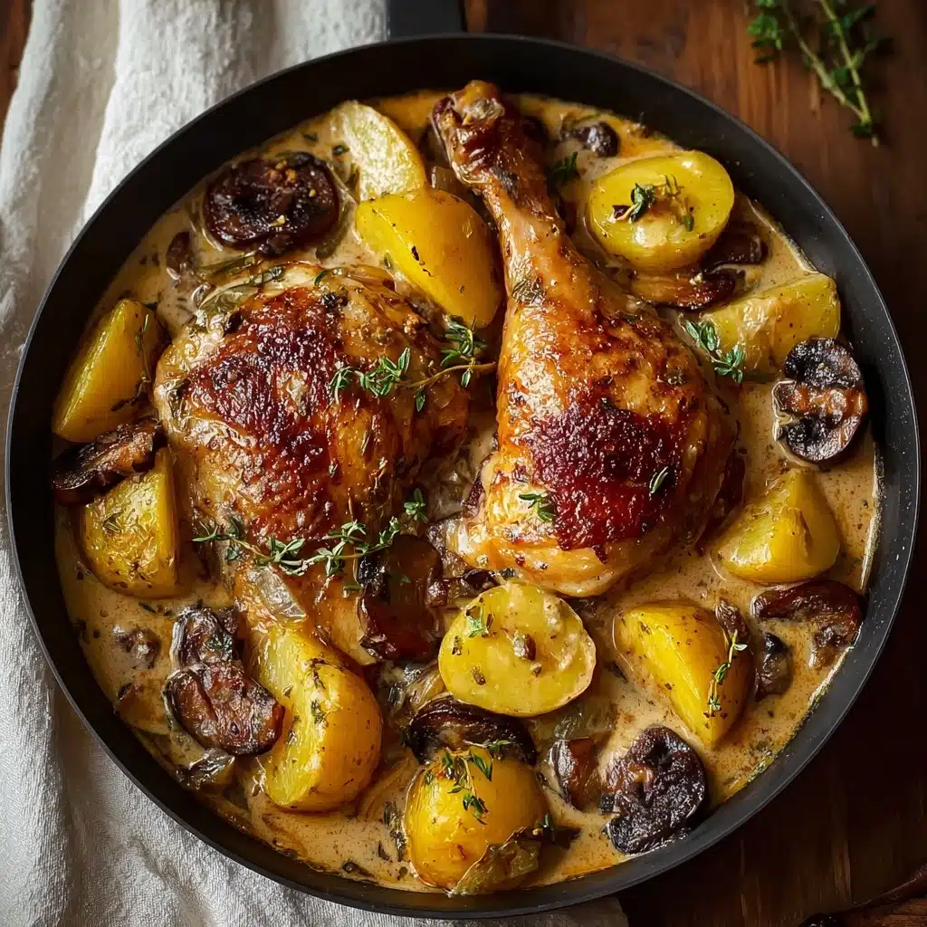 Herb Roasted Chicken in Creamy Recipe - Recipe Image