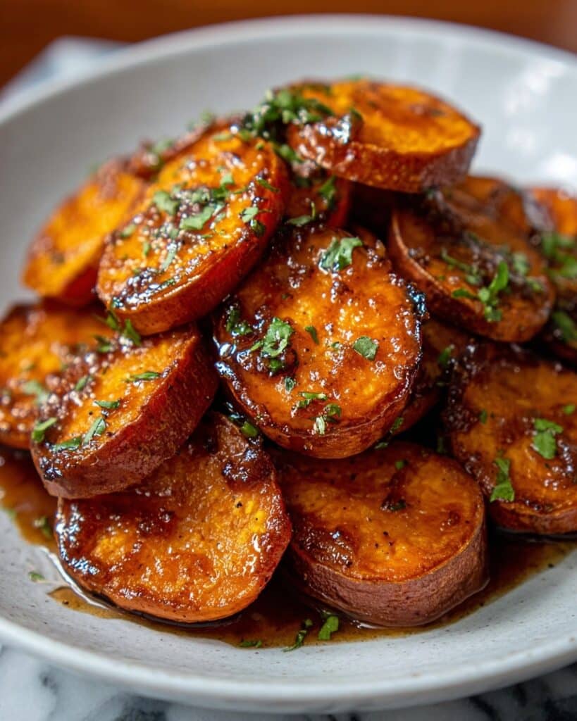 Walnut Maple Roasted Sweet Potatoes Recipe