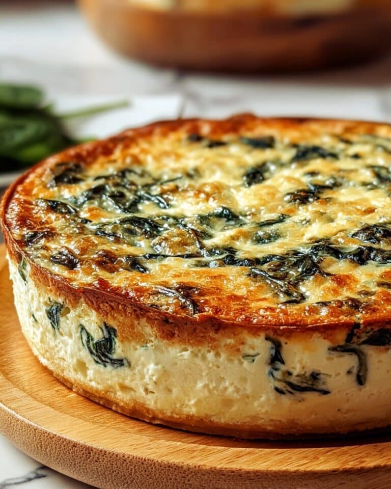 Cottage Cheese and Spinach Crustless Quiche Recipe