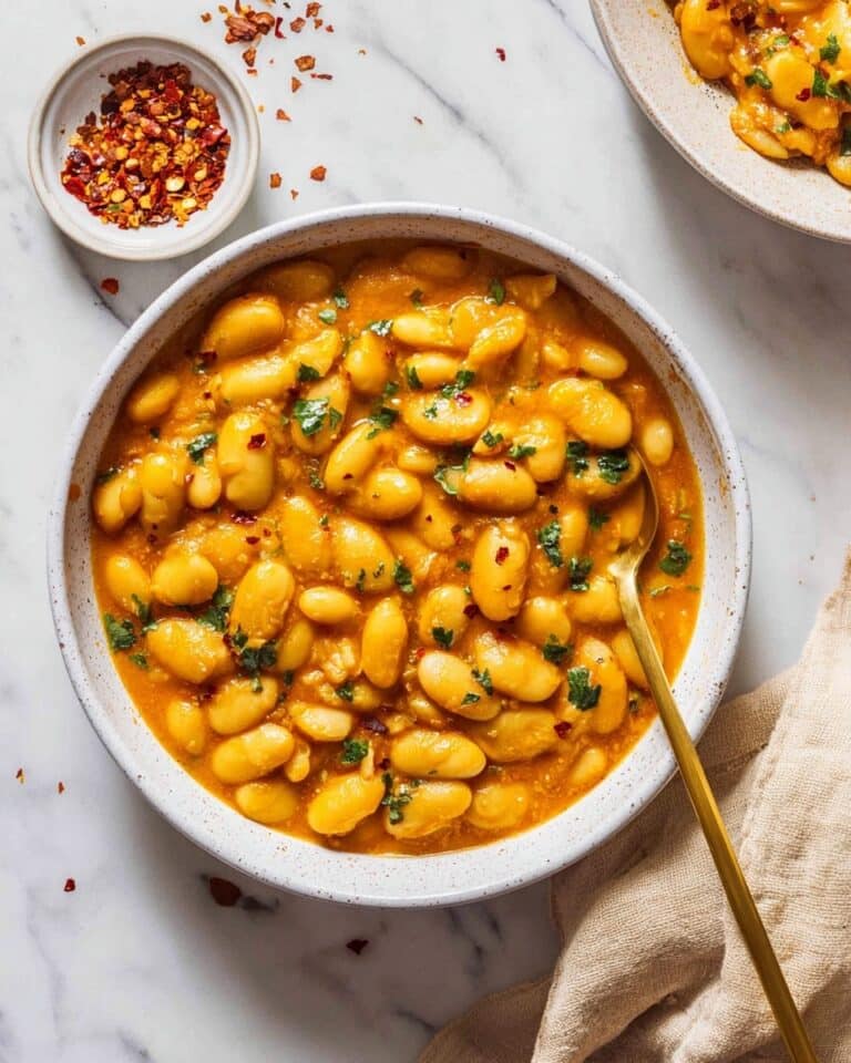 Creamy Coconut Butter Beans with Lemon and Spices Recipe