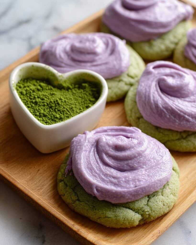 Matcha Lavender Sugar Cookies Recipe